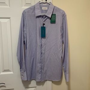 Fairlane Easy Care Button Down Shirt, L Slim (NWT)